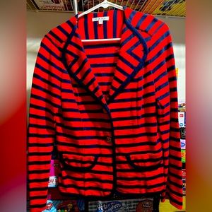 Cabi blazer red and navy with sailor accent buttons. Size M. Barely worn.